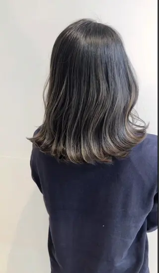 セミロング カラー 髪質改善/顔まわり 石原のヘアスタイル