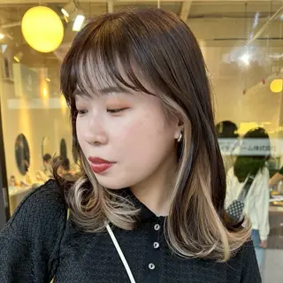 カラー ★カラー特化★ ハイトーン★もみじのヘアスタイル