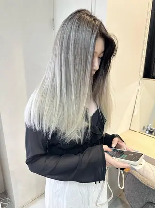 ミディアム カラー パーマ ヘアアレンジ メンズ キッズ マツエク・マツパ アイブロウ 井上 一平のヘアスタイル