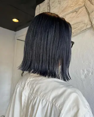 ミディアム カラー 末石 智のヘアスタイル