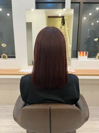 セミロング カラー HairModeKT 中原のヘアスタイル