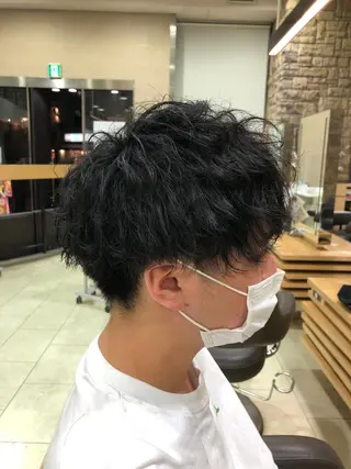 パーマ メンズ メンズ特化 古賀陸斗のヘアスタイル