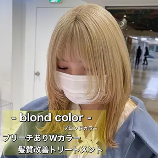 セミロング カラー ボブカットモデル 募集中　ukaのヘアスタイル