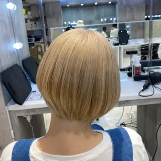 ショート 🤍ムラ修正ブリーチ 🤍原宿/YUUのヘアスタイル