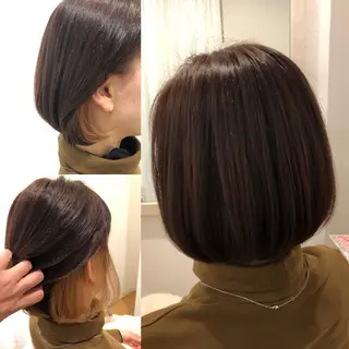 ミディアム カラー パーマ ヘアアレンジ メンズ キッズ ネイル マツエク・マツパ MEGUMI megumiのヘアスタイル