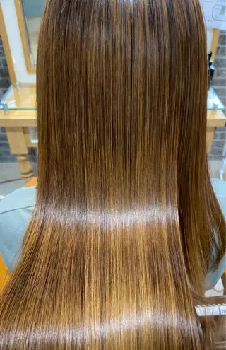 ロング 🍀失敗しない 縮毛矯正熊谷竜馬🍀のヘアスタイル