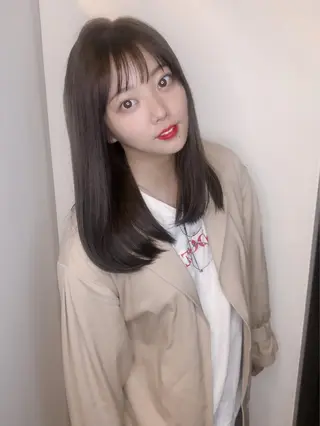 セミロング 韓国ヘア🇰🇷髪質 改善たけるのヘアスタイル