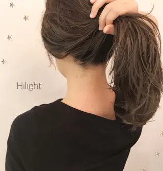 ミディアム カラー 市川 千夏のヘアスタイル