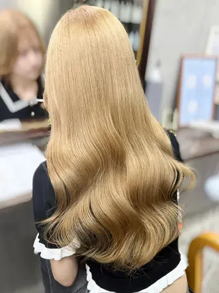セミロング カラー かずくん🦩名古屋 ハイトーン/レイヤーのヘアスタイル