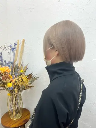 ショート カラー 新宿/髪質改善 艶カラー👶Renaのヘアスタイル