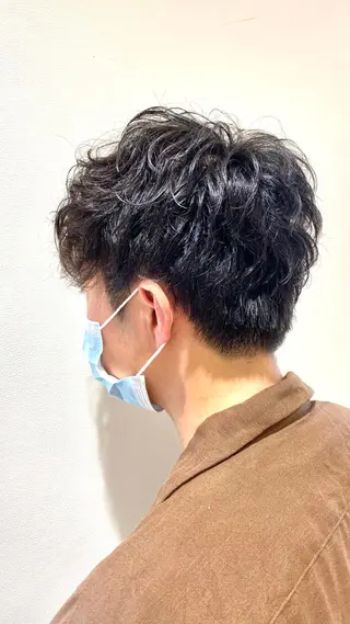 パーマ メンズ 透明感カラー/ 韓国風🌿RIKOのヘアスタイル