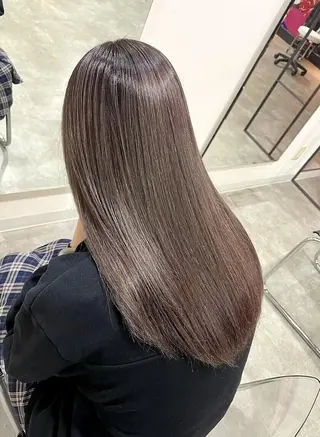 セミロング カラー 高田 羊真のヘアスタイル