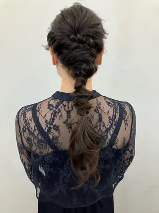 ロング ヘアアレンジ 勝野 麻美のヘアスタイル