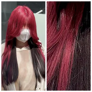 ロング カラー 難波・デザイン・ ハイトーン☆Rei☆のヘアスタイル