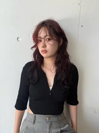 ロング みぞぐち じゅりのヘアスタイル