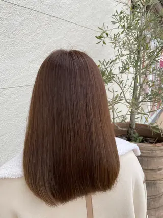 セミロング カラー 鵜飼 真伍のヘアスタイル