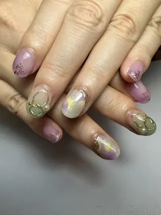 ショート shandy nailのネイルデザイン