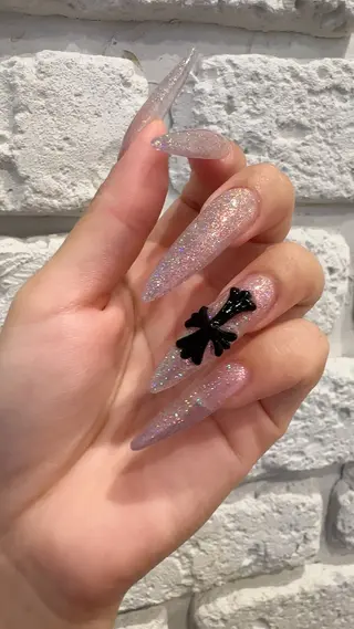 ネイル 痛ネイル🩶推し活 🤍店長sagawaのネイルデザイン