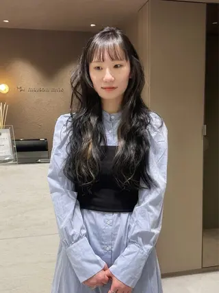 ロング rino🤍 恵比寿レイヤーカットのヘアスタイル