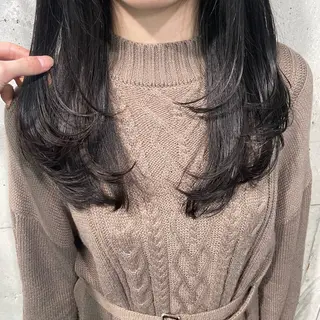 セミロング カラー 髪質改善/縮毛矯正/ レイヤー/WILLのヘアスタイル