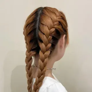 ロング ヘアアレンジ ワタナベ リリコのヘアスタイル