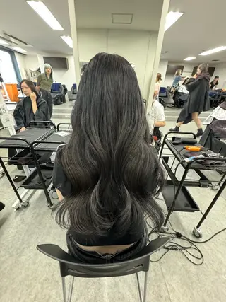 ロング 大人っぽ韓国🤍ブリ ーチ/mitsukiのヘアスタイル