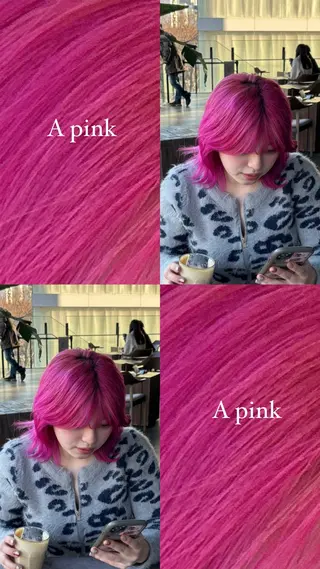 ミディアム カラー アリヤマ メイカのヘアスタイル