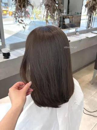 セミロング 透明感カラー♡ Mahoのヘアスタイル
