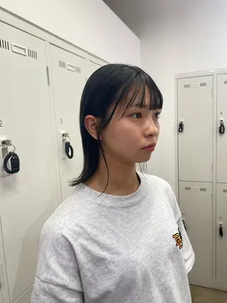 ミディアム ハードパーマ Rico💜のヘアスタイル