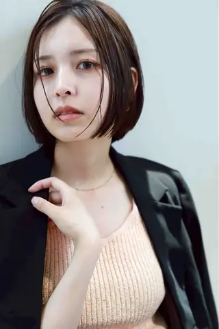 ショート 尾崎 優花のヘアスタイル