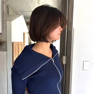 ショート mirai/レイヤー ボブ/デザインのヘアスタイル