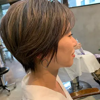 ショート カラー shian橋本南口所属・月200人を担当 💇‍♀️栗林のヘアスタイル