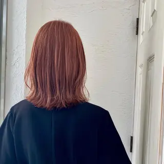 ミディアム カラー 🍑もも 🍑のヘアスタイル
