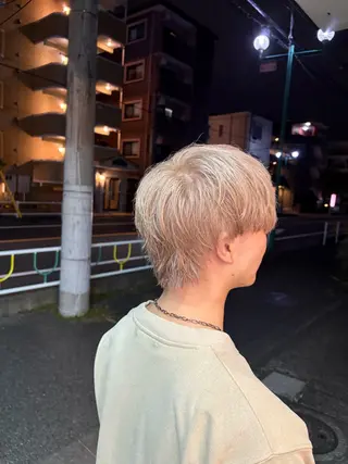 カラー メンズ 原宿/ニュアンス パーマ/HAJIMEのヘアスタイル