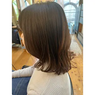ミディアム カラー Lagom なかだのヘアスタイル
