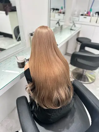 セミロング カラー ❄最強かわいいカラー ❄️MINA❄️のヘアスタイル