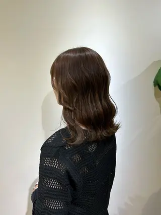 ミディアム ·.⟡ 福田 彩乃 透明感カラー🪄🩵のヘアスタイル