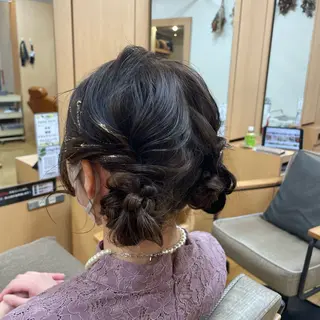 ヘアアレンジ 韓国ヘア 🤍中西麻友🤍のヘアスタイル