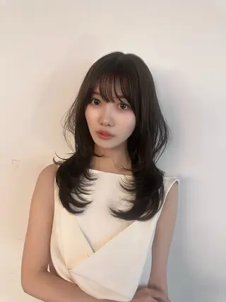 ミディアム 中嶋蓮 透明感カラー韓国ヘアのヘアスタイル