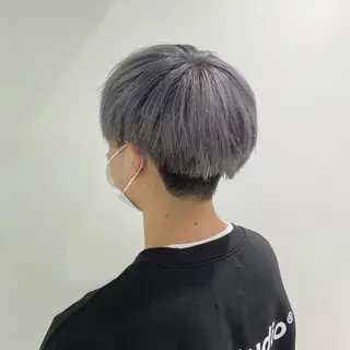 ショート メンズ ベージュカラー💖 やすひろのヘアスタイル