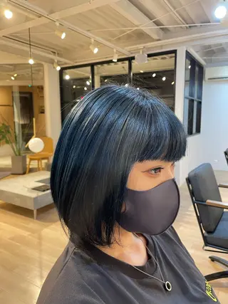 ミディアム カラー 長瀬 友樹のヘアスタイル