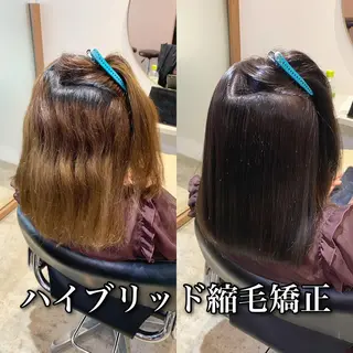 ロング カラー パーマ ブリーチ縮毛矯正/ デサキ ショウヘイのヘアスタイル