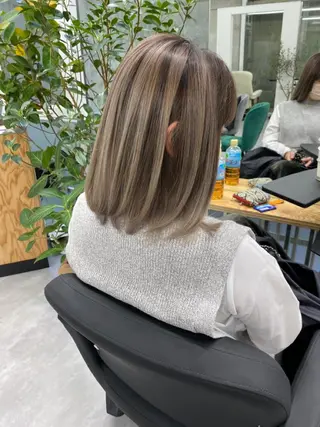 ミディアム カラー welring hair salonのヘアスタイル