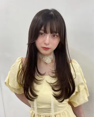 ロング 💕コテ巻き風パーマ 💕KEIYA 💕のヘアスタイル