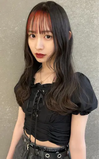 ロング カラー ヘアアレンジ レイヤー&カラー 人気美容師倉崎涼のヘアスタイル
