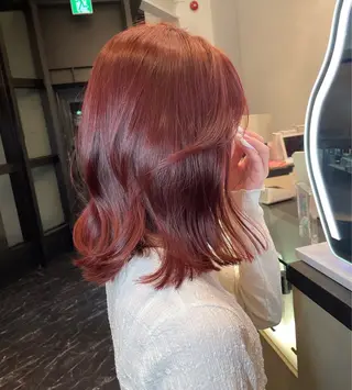 ミディアム 韓国✖️網紅🖤 パーマYURIYAのヘアスタイル