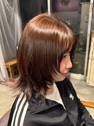 ミディアム カラー RoimU+e 小林のヘアスタイル