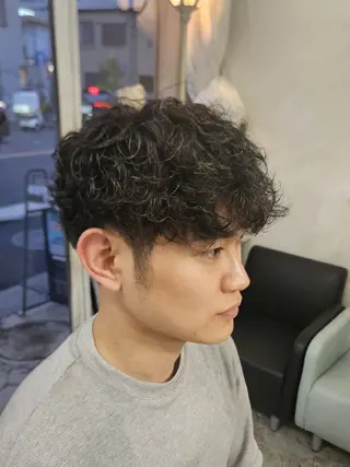 パーマ メンズ  熊野 タイソンのヘアスタイル