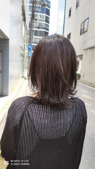ミディアム カラー 山内 瑞穂のヘアスタイル