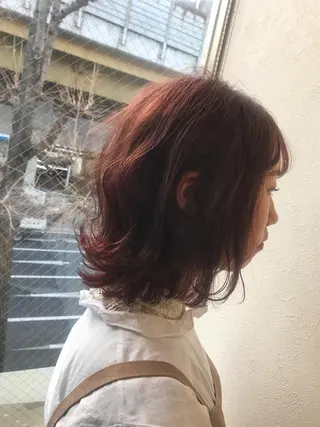 ミディアム カラー 柴田 祐輔のヘアスタイル